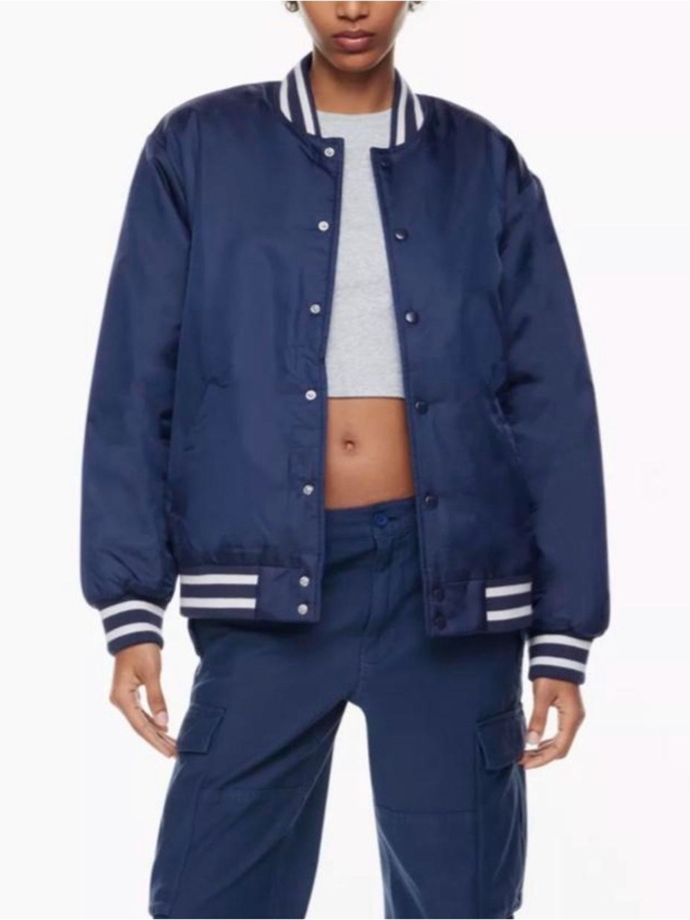 NEW Aritzia TNA Bomber Stadium Varsity Jacket Size XS